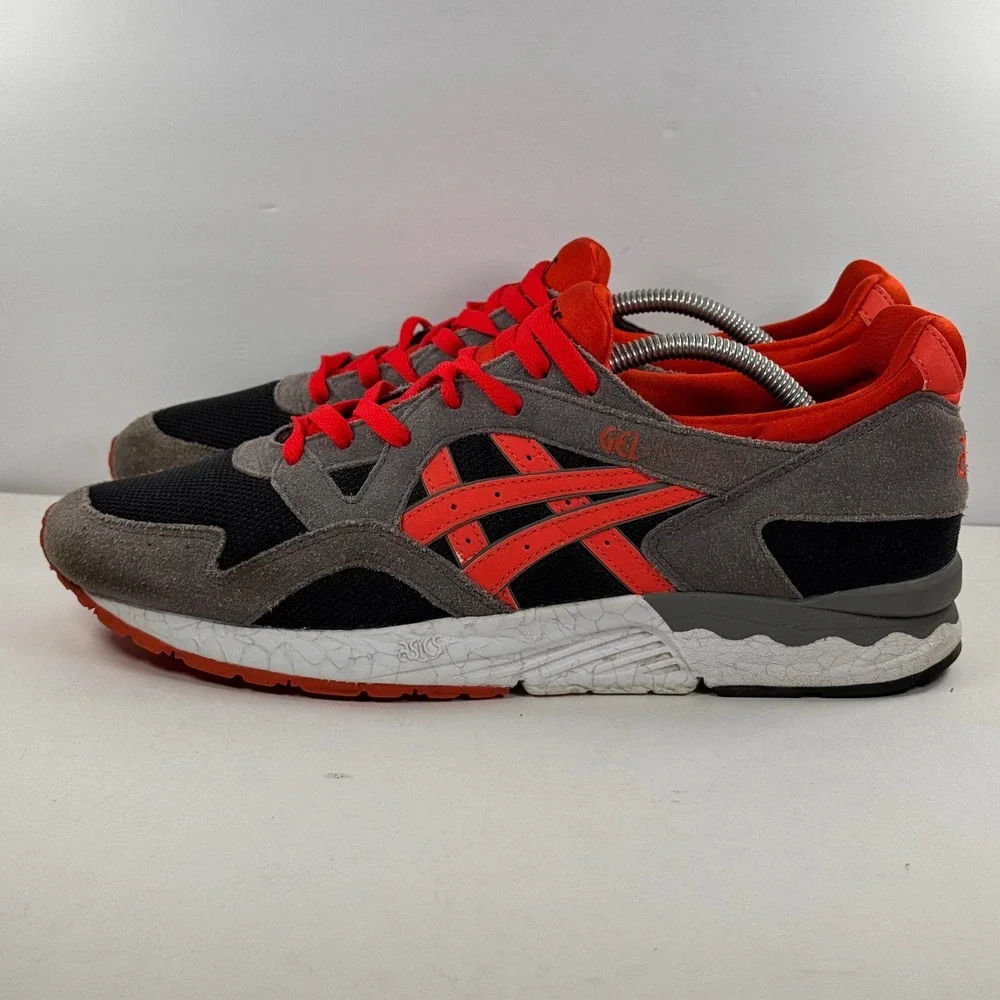 Asics Gel Lyte V Men's size 12 High Voltage Orange Suede Mesh Sneakers H515L